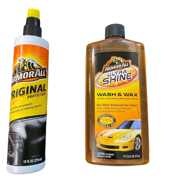 New/ Armour All Original Protectant Spray And Ultra Shine Wash & Wax - Picture 2 of 4